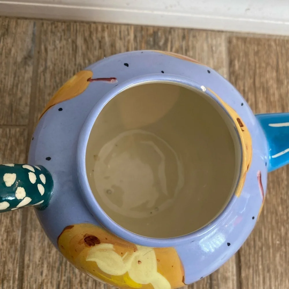 Droll Designs Abstract Painted Teapot Pear design